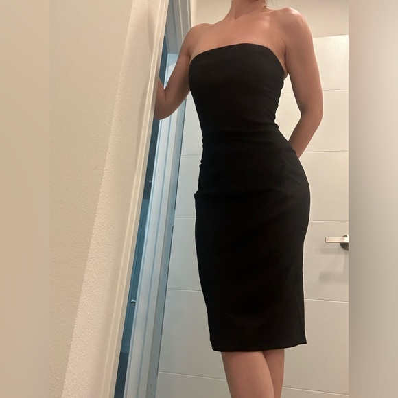 DSQUARED Iconic Black strapless dress - Picture 2 of 9